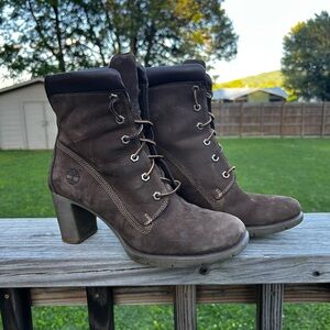 Timberland Brown Heeled Boots